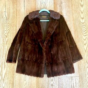 Vintage Charles Moss Brown Fur Coat